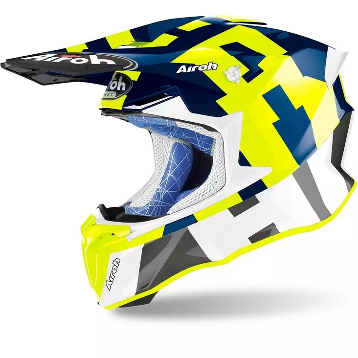 Crossikypärä Airoh Twist 2.0 Frame, kiiltävä sininen - Crossikypärät - 57-2055-0 - 1