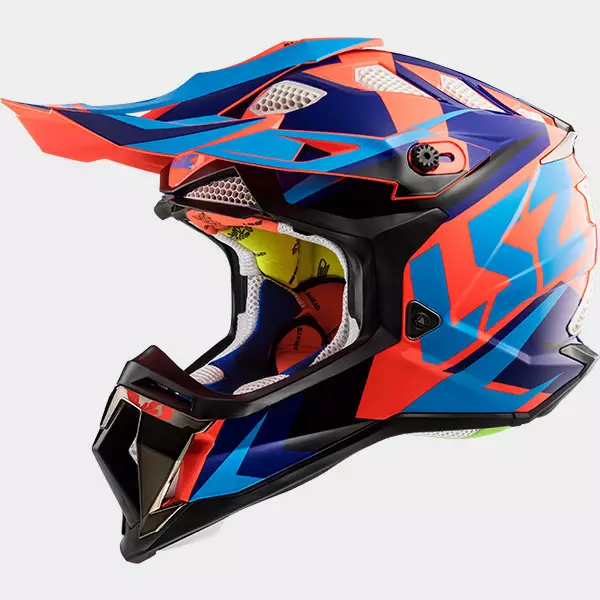 Crossikypärä LS2 MX470 Subverter Nimble, musta/sininen/oranssi - Crossikypärät - 636-8044-0 - 2