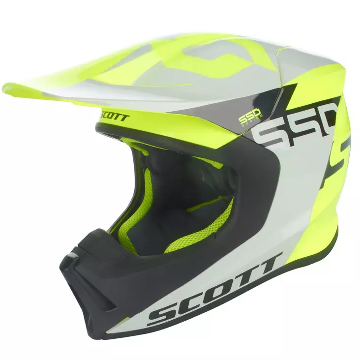Crossikypärä Scott 550 Woodblock ECE, harmaa/keltainen - Crossikypärät - 620-8010-0 - 2