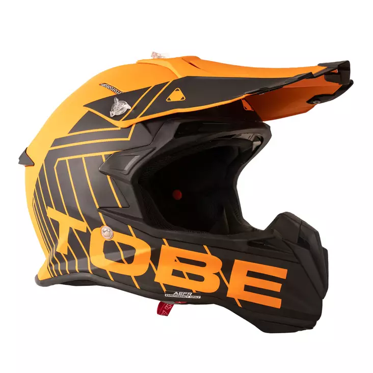 Crossikypärä TOBE Terminator Stripe, oranssi/musta - Crossikypärät - 632-6120-503-0 - 1