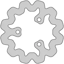 Delta-BrakingJarrulevy, Taka, Ulko Ø 180mm, Aprilia / Derbi / Gilera / Rieju - Mopon jarrupalat - 234-DBD120 - 1