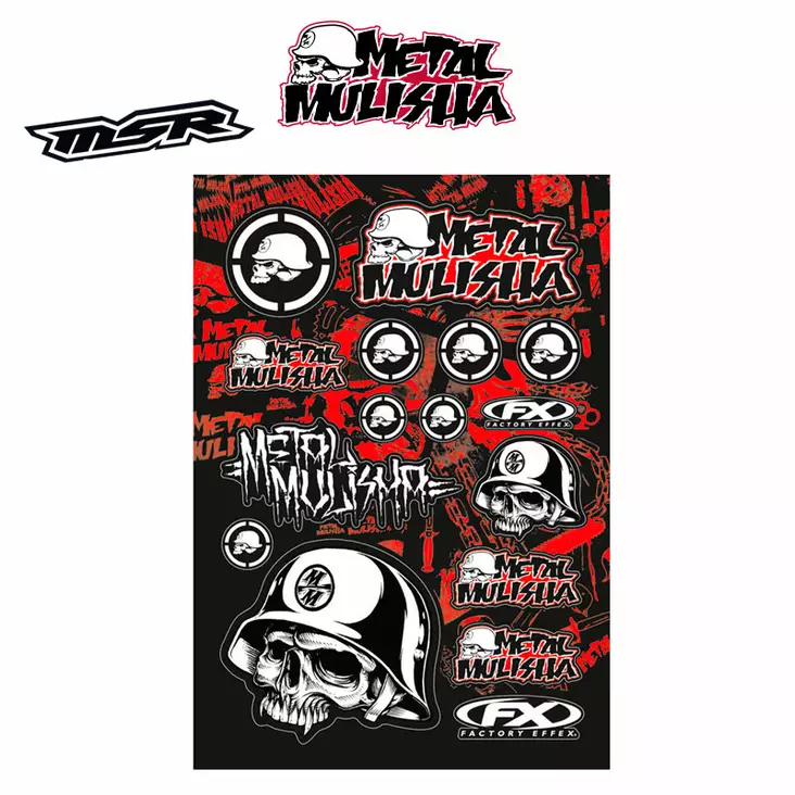 FX Factory effex Metal Mulisha Sticker Kit 1, tarrasarja - Tarrat - 14-68050 - 1
