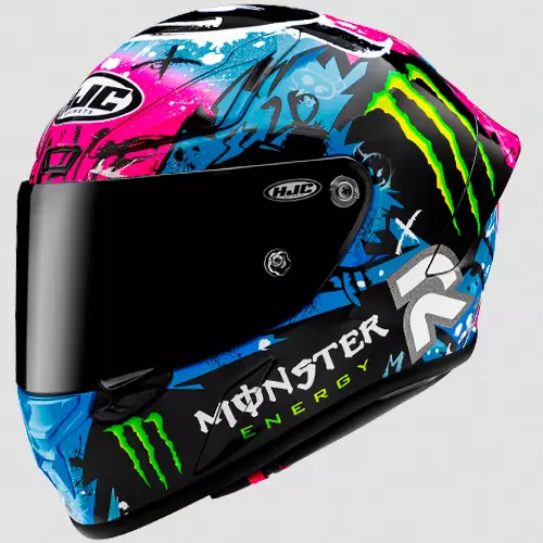 HJC Kypärä RPHA 1 Quartararo Le Mans II, sininen/pinkki/musta - Umpikypärät - 630-25900 - 1