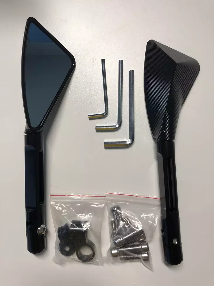 Hyper Mirrors universal - Moottoripyörän peilit - 150-2000 - 1