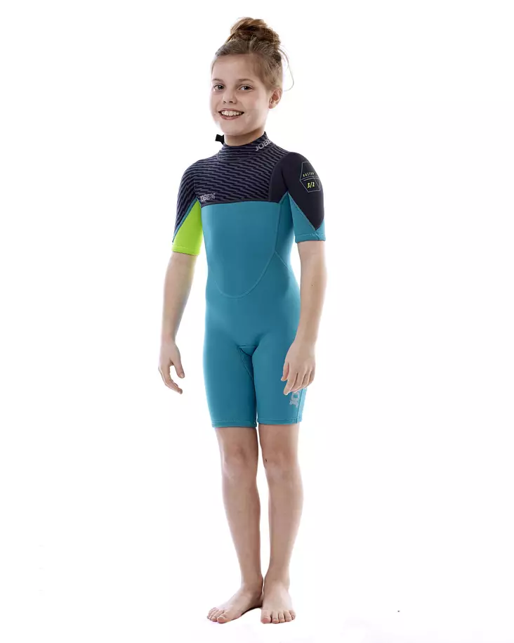 JOBE Boston Shorty 2mm lasten märkäpuku teal blue - Märkäpuvut - 130-2-303618350-0 - 1