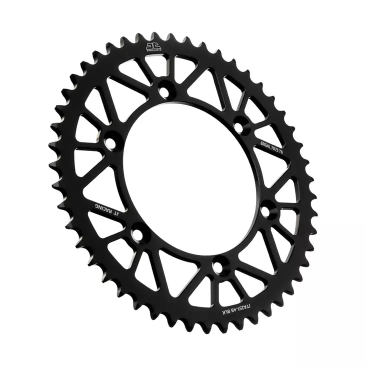 JT Takaratas Alumiini 7075 T6 Musta JTA251.49BLK - Crossipyörän takarattaat - 274-A251-49-0 - 1