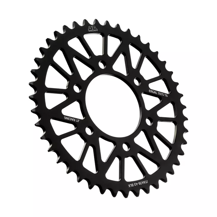 JT Takaratas Alumiini 7075 T6 Musta JTA478.43BLK - Crossipyörän takarattaat - 274-A478-43-0 - 1
