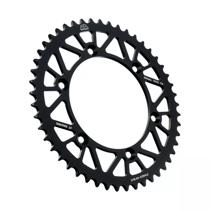 JT Takaratas Alumiini 7075 T6 Musta JTA822.49BLK - Crossipyörän takarattaat - 274-A822-49-0 - 1