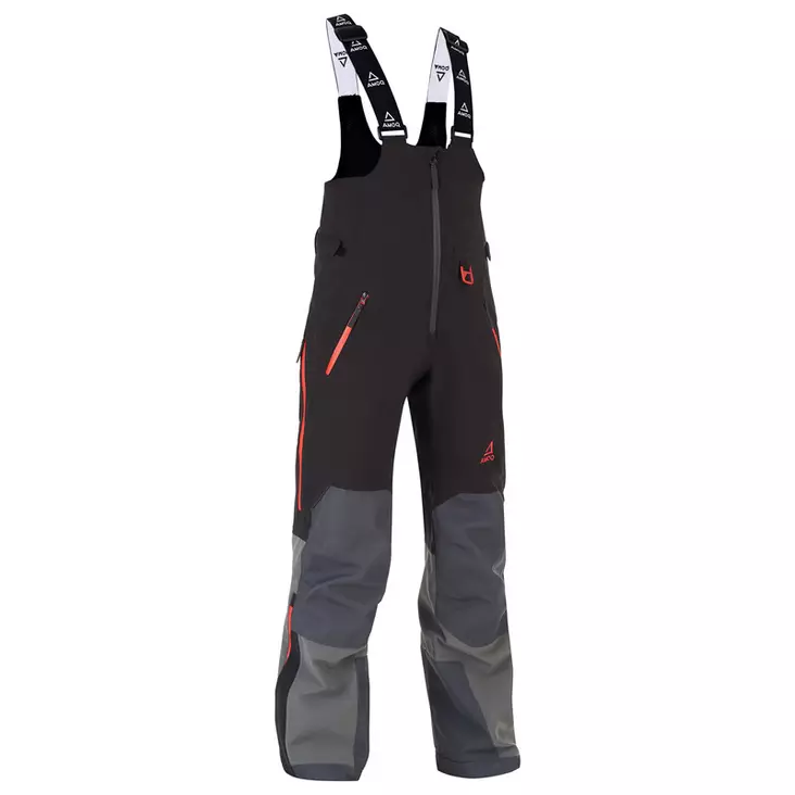 Kelkkahousut AMOQ Flex, musta/harmaa/punainen - Kelkkahousut - 645-23080496-0 - 2