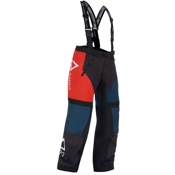Kelkkahousut AMOQ Snowcross, musta/punainen - Kelkkahousut - 645-22081506-0 - 1