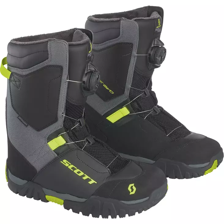 Kelkkasaappaat Scott SMB X-Trax Evo, musta/keltainen - Kelkkakengät - 621-2103-40 - 1