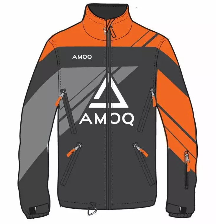 Kelkkatakki AMOQ Snowcross, musta/oranssi - Kelkkatakit - 645-22061508-0 - 1