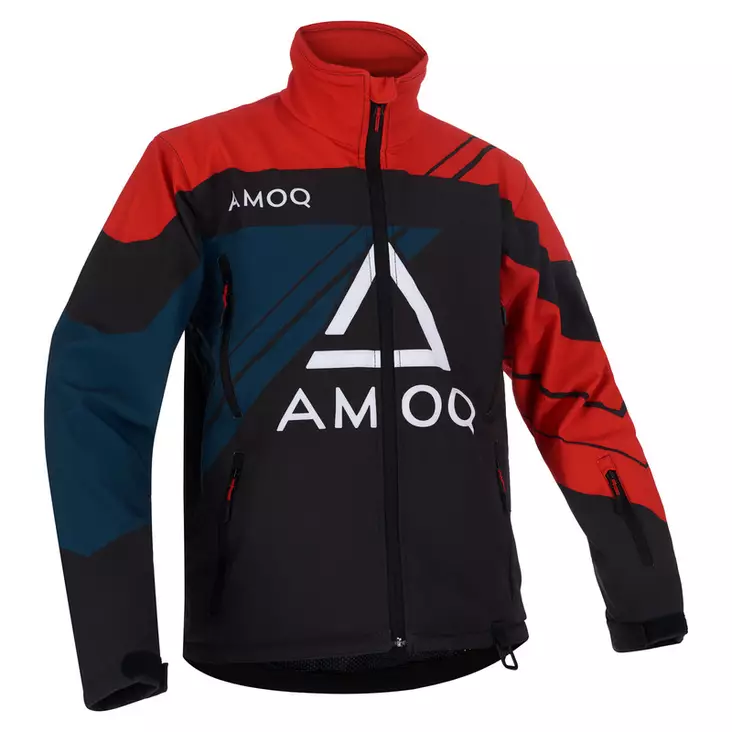 Kelkkatakki AMOQ Snowcross, musta/punainen - Kelkkatakit - 645-22061506-0 - 1