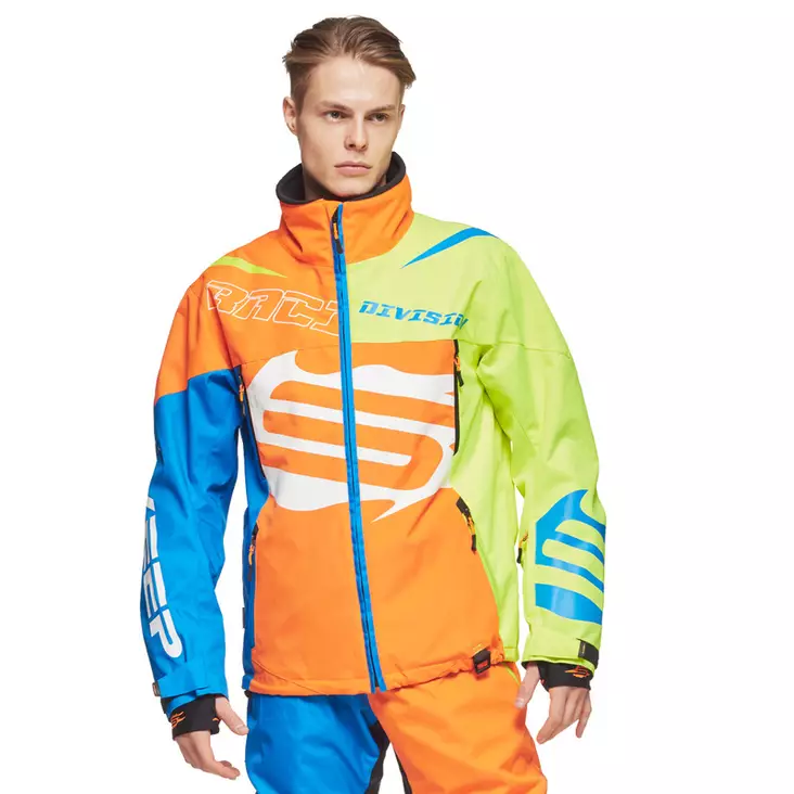 Kelkkatakki Sweep Racing Division, oranssi/sininen/keltainen - Kelkkatakit - 532-9021-0 - 1