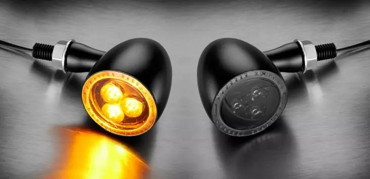 Kellermann Bullet 1000® Dark black with - Moottoripyörän vilkut - 152-184100 - 1