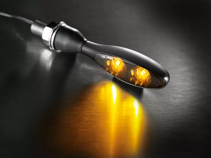 Kellermann micro 1000® Dark black with s - Moottoripyörän vilkut - 152-142100 - 1