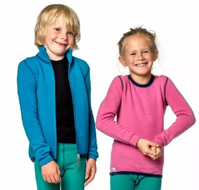 Lasten alustakki Woolpower Full Zip 400 Sea Star Rose, pinkki - Alusasut ja kerrastot - 582-32346402-0 - 1