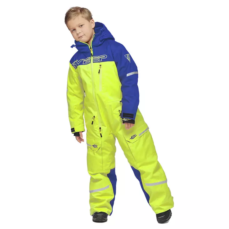 Lasten kelkkahaalari Sweep Snowcore Evo 2.0, sininen/keltainen/musta - Lasten kelkkavarusteet - 537-2069-110 - 1
