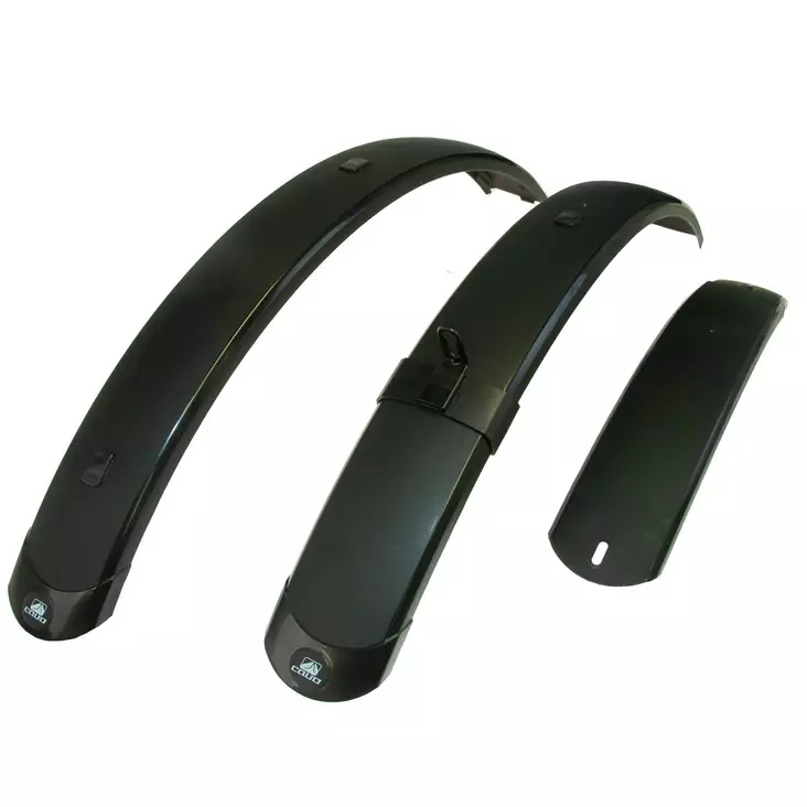 Lokasuojapari 27,5", CAVO, 4-aisainen, PLUS-koko, leveys 73mm, musta - Polkupyörän lokasuojat - 41-400 - 2