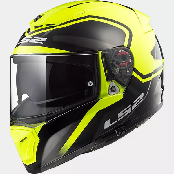 LS2 Kypärä FF390 BREAKER BOLD musta Hi-Vis kelt. - Umpikypärät - 636-8007-0 - 1