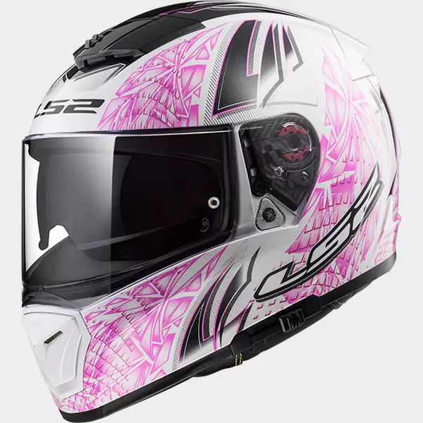 LS2 Kypärä FF390 BREAKER RUMBLE valk. pinkki - Umpikypärät - 636-8006-0 - 1