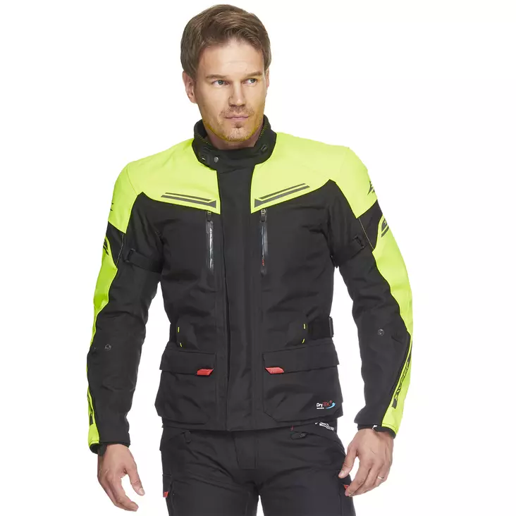 Miesten ajotakki Sweep Challenger Evo WP, musta/keltainen - MP Ajotakit - 532-8097-0 - 1