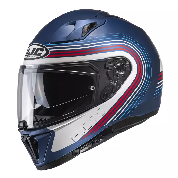 Moottoripyöräkypärä HJC i70 Surf MC21SF, sininen/valkoinen - Umpikypärät - 630-22048-0 - 1
