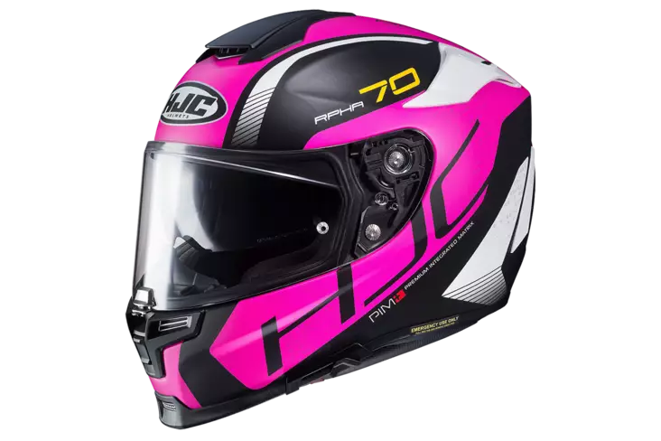 Moottoripyöräkypärä HJC RPHA 70 Vias MC8SF, musta/rosa - Umpikypärät - 630-1849-0 - 1