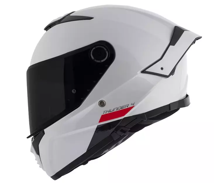 Moottoripyöräkypärä MT Thunder 4 SV, valkoinen - Umpikypärät - 1308000000 - 1