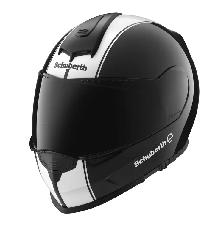 Moottoripyöräkypärä Schuberth S2 Lines, musta/valkoinen - Umpikypärät - 51-1230-0 - 1