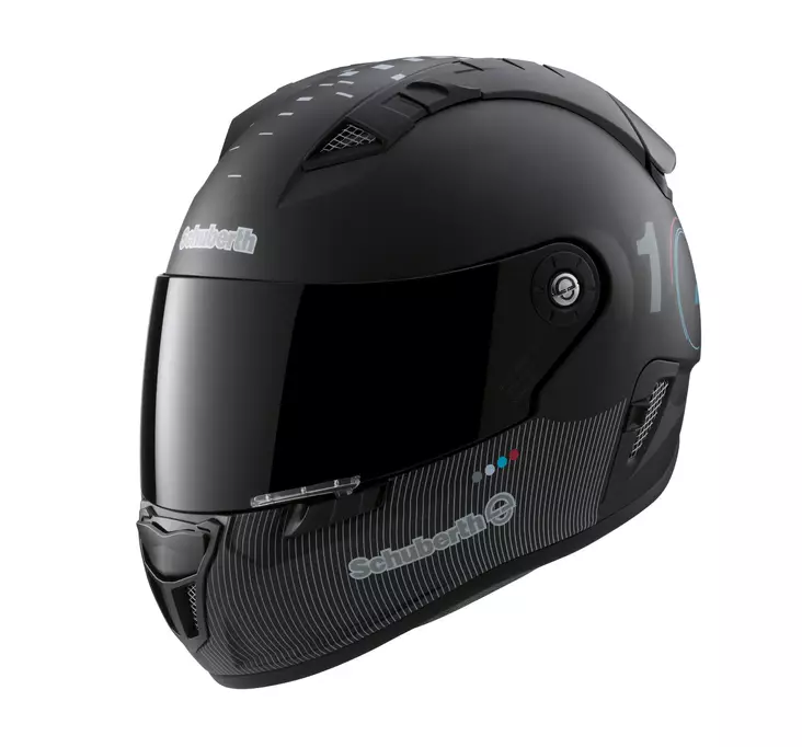 Moottoripyöräkypärä Schuberth SR1, techno-musta - Umpikypärät - 51-1140-0 - 1