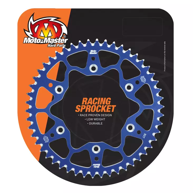 Motomaster 7075 Series Alu sprocket (Blu - Crossipyörän takarattaat - 273-620072450 - 1