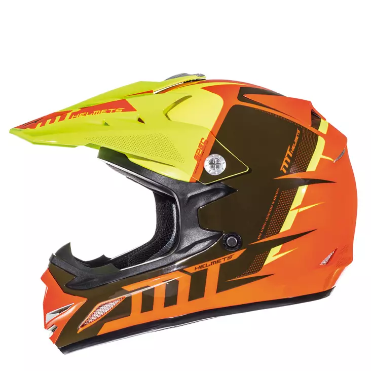 MT MX-2 Spec lasten crossikypärä, oranssi/keltainen - Lasten crossikypärät - 103035810 - 1
