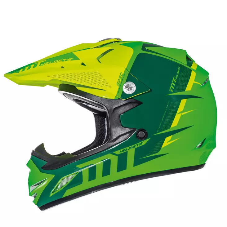 MT MX-2 Spec lasten crossikypärä, vihreä/keltainen - Lasten crossikypärät - 103035800 - 1
