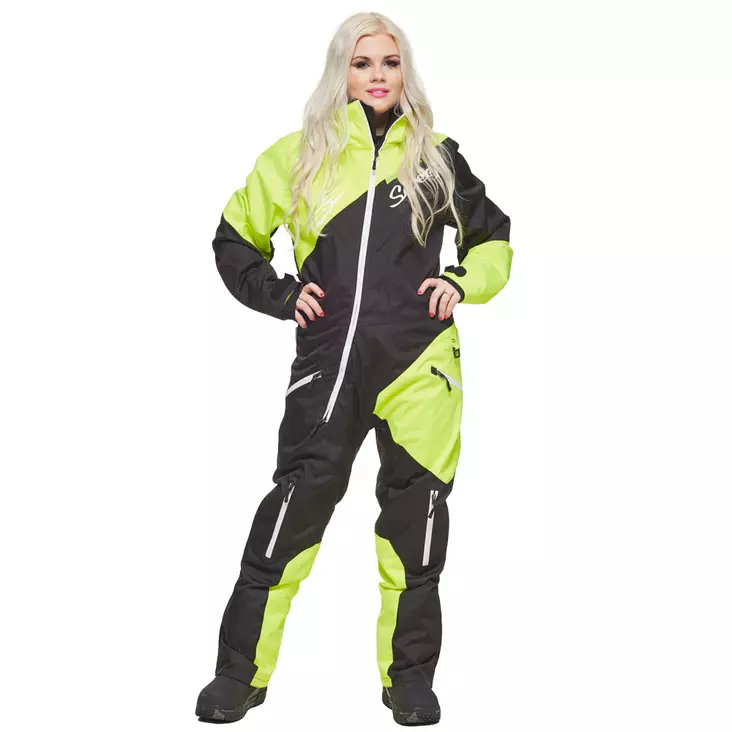 Naisten kelkkahaalari Sweep Snow Queen, musta/keltainen - Kelkkahaalarit - 532-9048-0 - 1