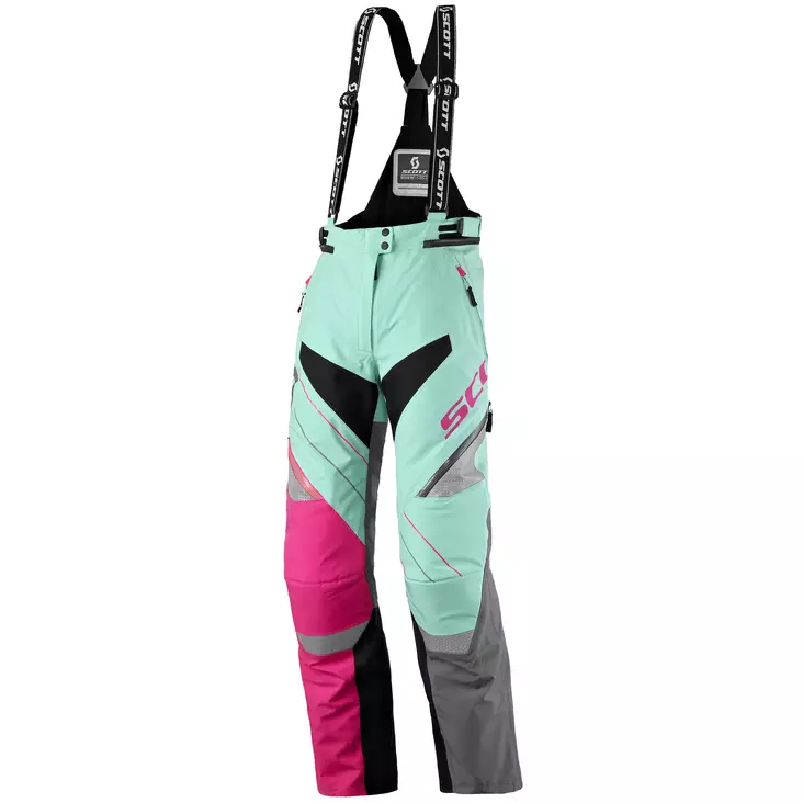 Naisten kelkkahousut Scott Comp Pro Shell, vihreä/pinkki - Kelkkahousut - 623-7029-0 - 1
