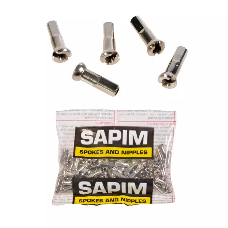 Nippeli SAPIM, 2 X 12mm, 100 kpl, kirkas - Nippelit - GMPO1401200 - 2