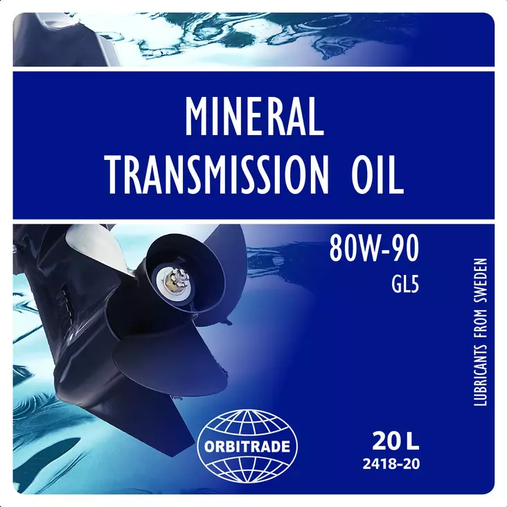 Orbitrade, Gear oil mineral 80W-90 20L Bag in box - Marineöljyt - 117-6-2418-20 - 1