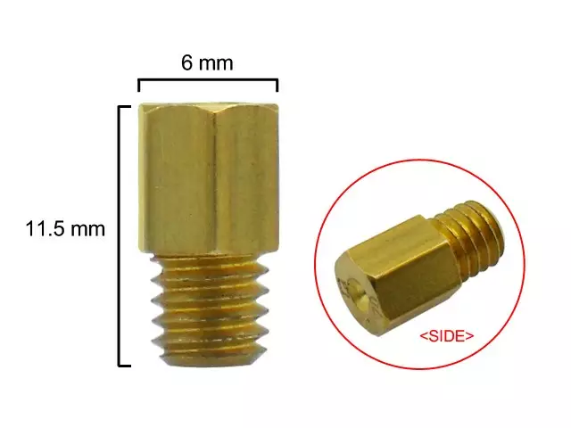 Pääsuutin, # 120 , Kuuskantti, Yhteensop - Mopon suuttimet - 302-0301-120 - 1