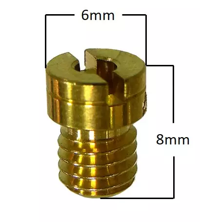 Pääsuutin, # 80 , Pyöreä pieni, M5, Yhte - Mopon suuttimet - 302-0303-80 - 1