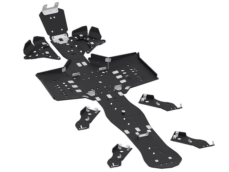 Pohjapanssarisarja CanAm G2 Outlander 6x6 2019+, muovi - Mönkijän muoviset pohjapanssarit - 0224900 - 1