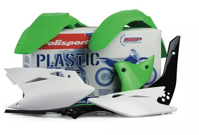 Polisport plastic kit KX450F 16- White - Crossipyörän muovisarjat - 178-90690 - 1