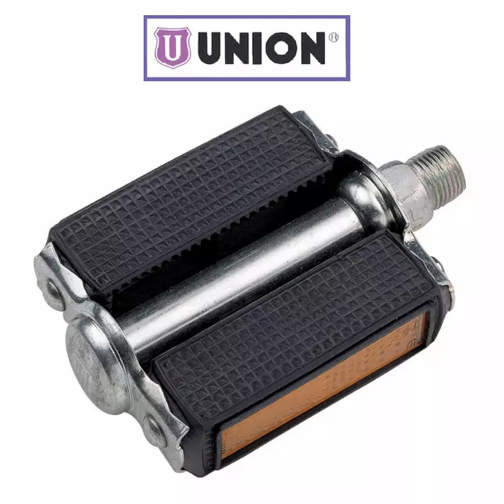 Polkimet 1/2" Union, SP-687H, teräs/kumi - Polkupyörän vakiopolkimet - 60810 - 1