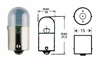 Polttimo 6v 5w Ba15s - Polttimot - 12-71610 - 1