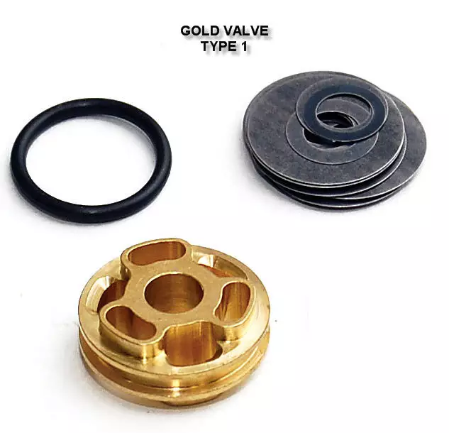 Race Tech haarukkaventtiilit GoldValve 34x6mm FMGV3420 - Crossipyörän haarukka venttiilit - 46-58-3420 - 1