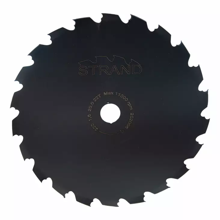 Raivaussahan terä 225 mm STRAND: 20mm keskireikä, Z22 - Raivaussahan terät - 446-ROJS22520 - 1