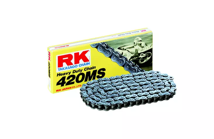 RK 420MS Vahvistettu ketju +CL (Jousil.) - Mopon ketjut - 282-420100-090 - 1