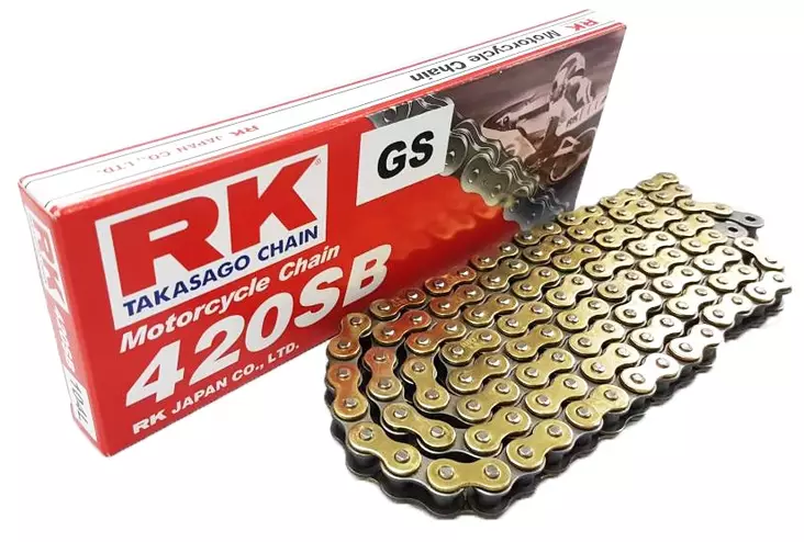 RK GS420SB Ketju Kulta +CL (Jousil.) - Mopon ketjut - 282-420530-140 - 1