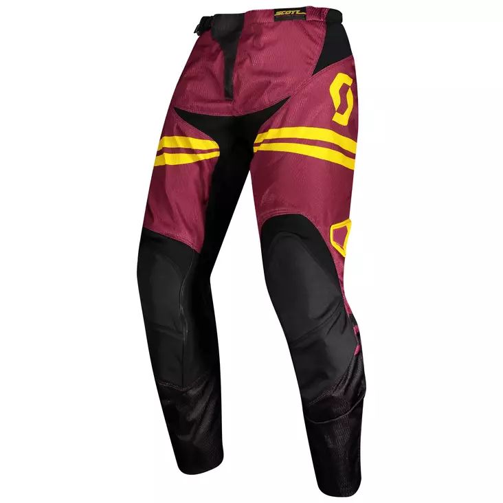 SCOTT crossihousut 350 Race maroon/keltainen - Crossihousut - 621-2012-30 - 1