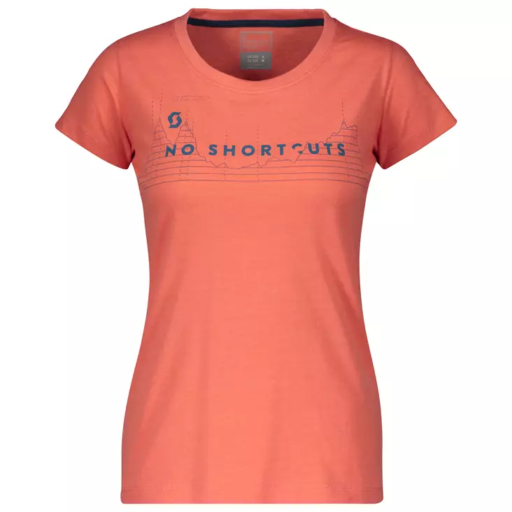 SCOTT Tee W's 10 No Shortcuts pinkki - T-paidat - 625-2037-0 - 1